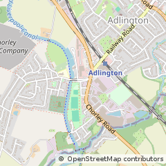Map of Chorley, Lancashire