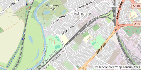 Map of Doncaster