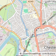 Map of Chester, Cheshire
