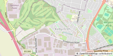Map of Leicester