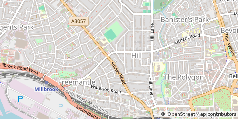 Map of Southampton, Hampshire