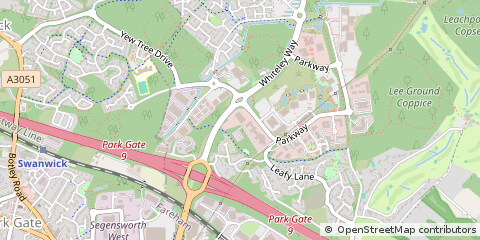Map of Fareham, Hampshire