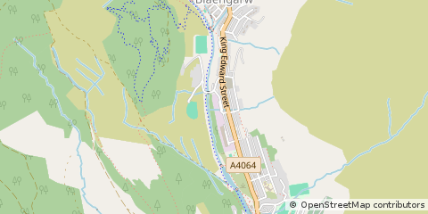 Map of Bridgend, MID Glamorgan