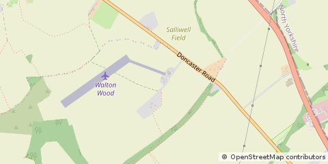 Map of Pontefract, West Yorkshire