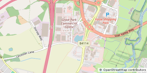 Map of Leicester
