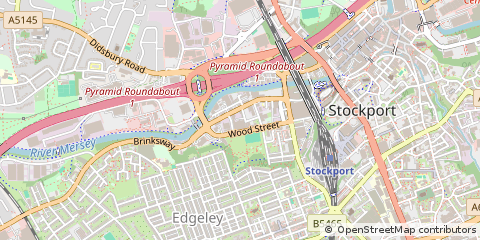 Map of Stockport, Cheshire