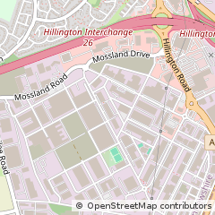 Map of Glasgow, Scotland UK.