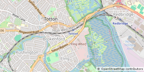 Map of Southampton, Hampshire