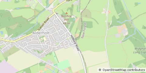 Map of Fordingbridge, Hants