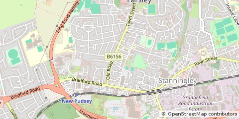 Map of Farsley Pudsey, West Yorkshire