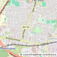 Map of Farsley Pudsey, West Yorkshire
