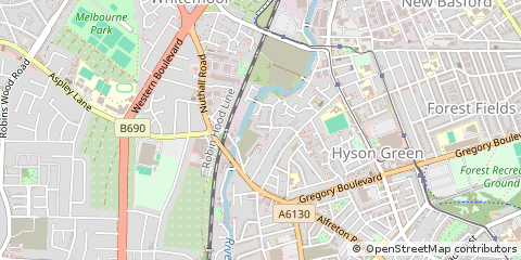 Map of Nottingham