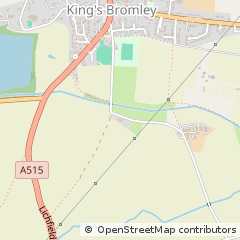 Map of Burton-on-Trent, Staffordshire