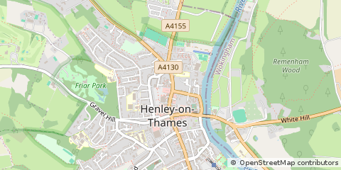 Map of Henley-on-Thames, Oxfordshire