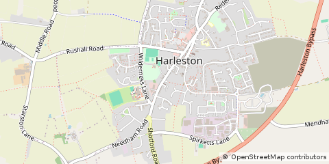 Map of Lowestoft, Suffolk