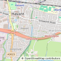 Map of Havant, Hampshire