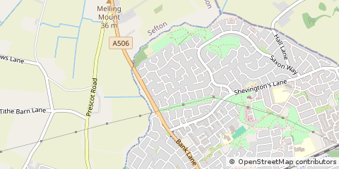 Map of Liverpool, Merseyside
