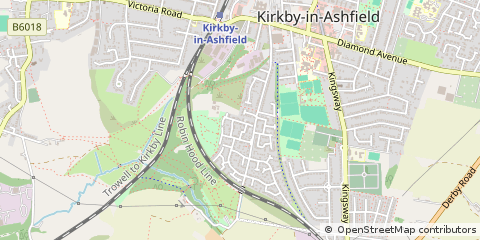 Map of Nottingham, Nottinghamshire