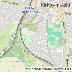 Map of Nottingham, Nottinghamshire