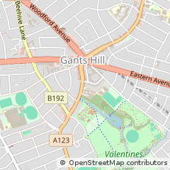 Map of Ilford, Essex