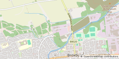 Map of Broxburn, West Lothian