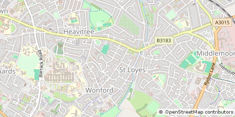 Map of Exeter