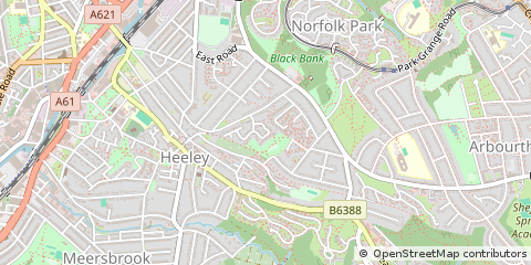 Map of Sheffield