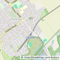Map of Chinnor, Oxfordshire