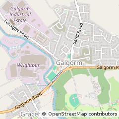 Map of Ballymena, Co Antrim