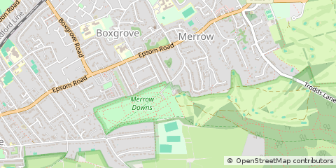 Map of Surrey