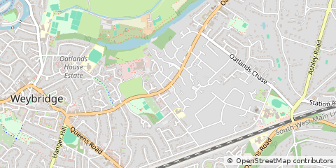 Map of Weybridge
