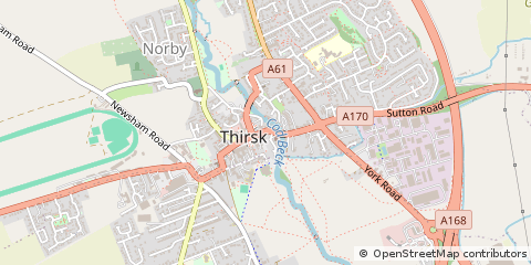 Map of North Yorkshire