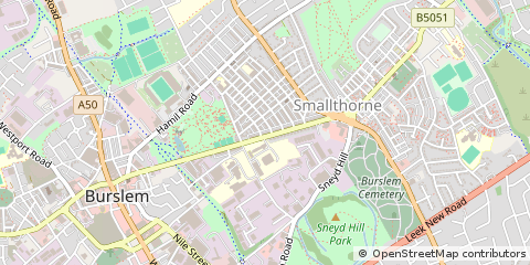 Map of Stoke-on-Trent