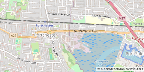 Map of Portchester, Hampshire