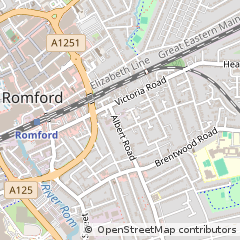 Map of Romford