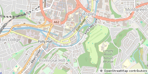 Map of Huddersfield
