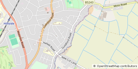 Map of Southport, Merseyside
