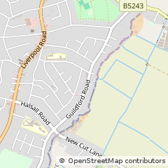 Map of Southport, Merseyside