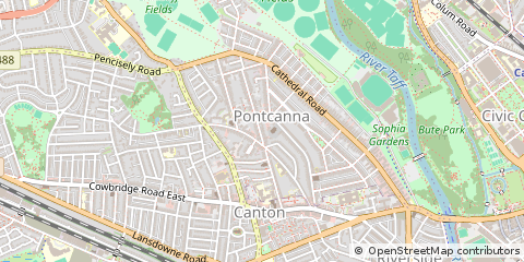 Map of Cardiff