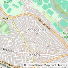 Map of Cardiff