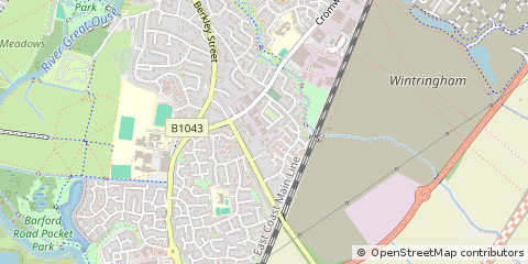 Map of ST. Neots, Cambridgeshire