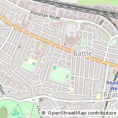 Map of Reading, Berkshire