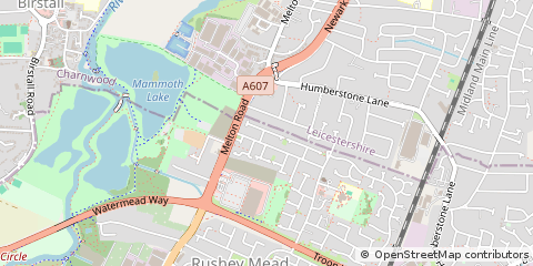 Map of Leicester