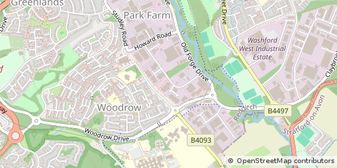 Map of Redditch, Worcestershire