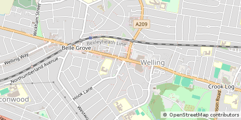 Map of Welling, Greater London