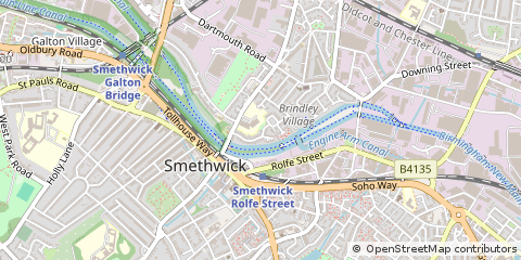 Map of Smethwick, West Midlands
