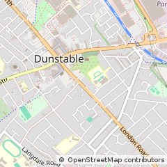 Map of Dunstable, Bedfordshire