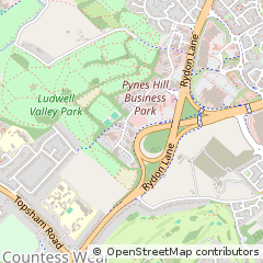 Map of Exeter, Devon