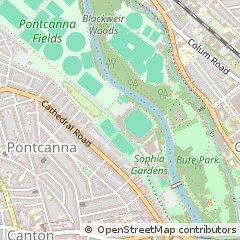 Map of Cardiff