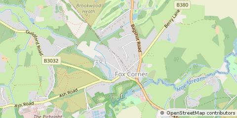 Map of Guildford, Surrey